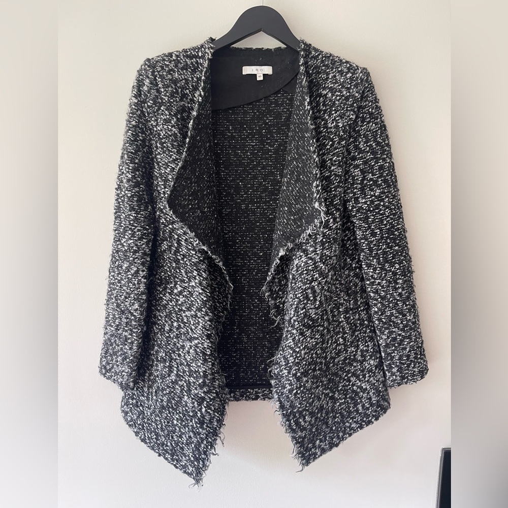 IRO CAMPI DRAPE CARDIGAN JACKET